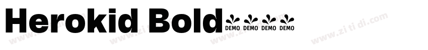 Herokid Bold字体转换